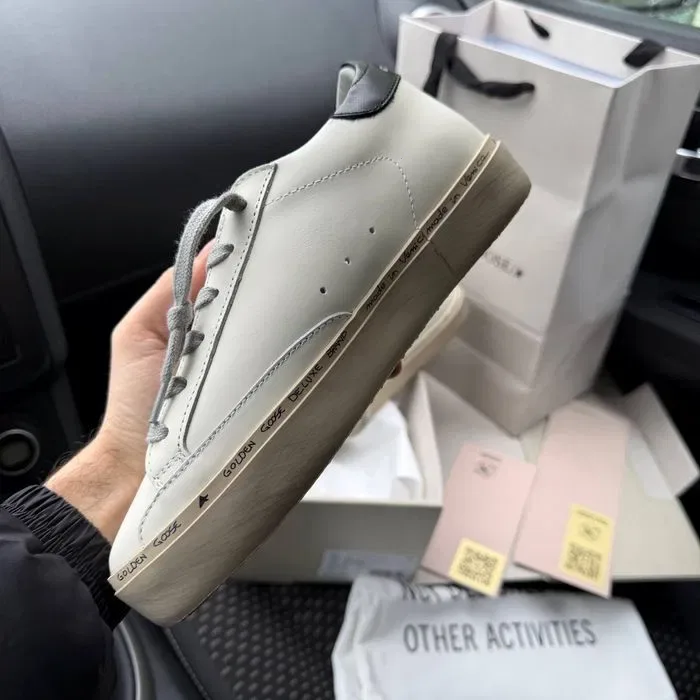 Оригинал италия Golden Goose кеды новые женские белые кожаные — фото 4