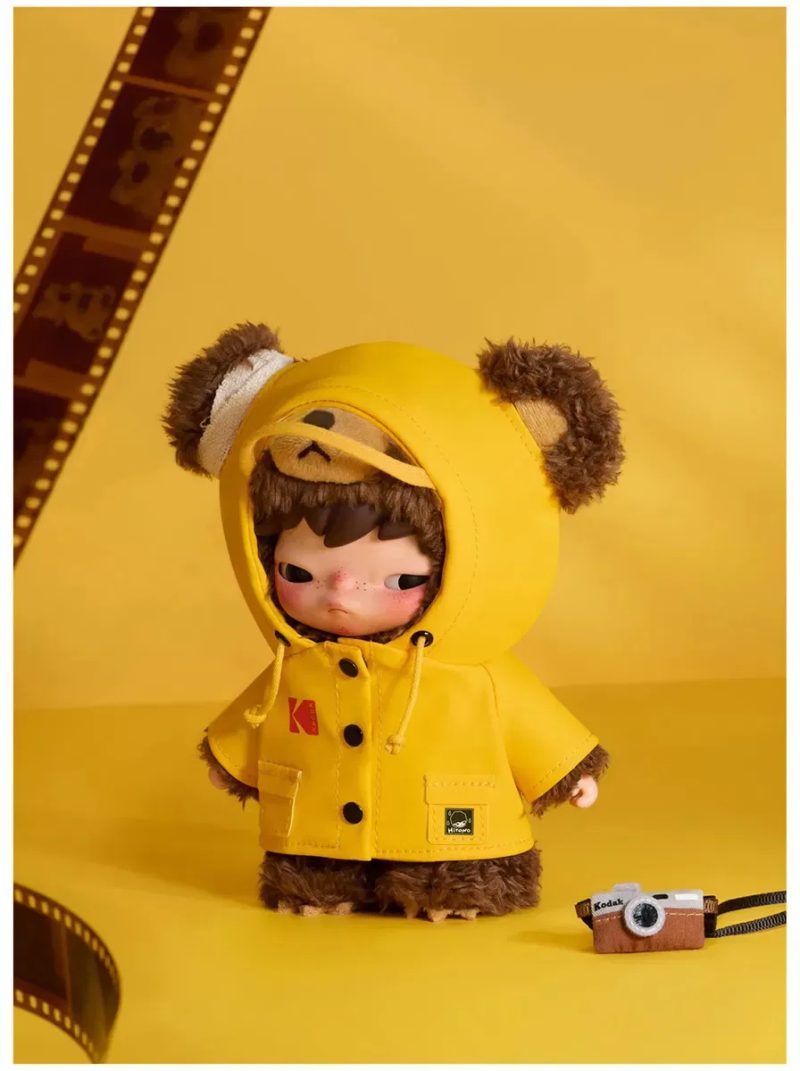 Оригінал Pop Mart Hirono × Kodak Click Bear Plush Doll Pendant — фото 3