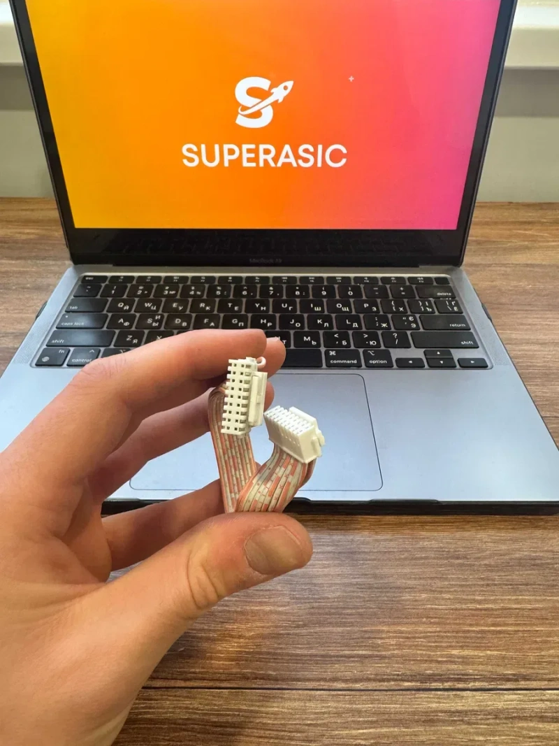 Оригінал! Шлейф сигнальний 18 pin для Asic Antminer S9, L3+, S19, S21 — фото 5