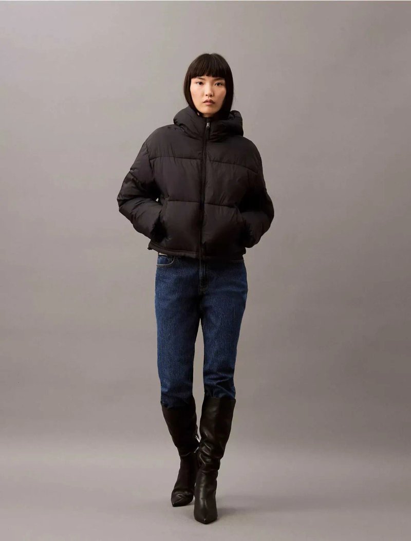 Оригінал! сша! Жіноча зимова куртка Calvin Klein Short Hooded Puffer Jacket SP47597993-40WL409 — фото 7