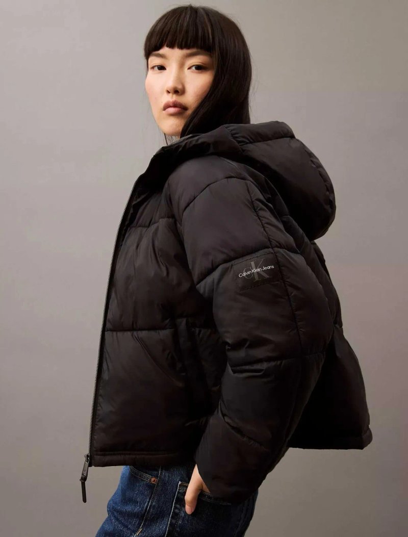 Оригінал! сша! Жіноча зимова куртка Calvin Klein Short Hooded Puffer Jacket SP47597993-40WL409 — фото 8