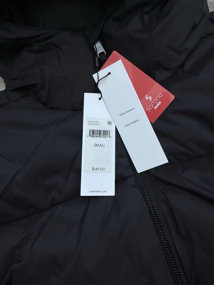 Оригінал! сша! Жіноча зимова куртка Calvin Klein Short Hooded Puffer Jacket SP47597993-40WL409 — фото 5
