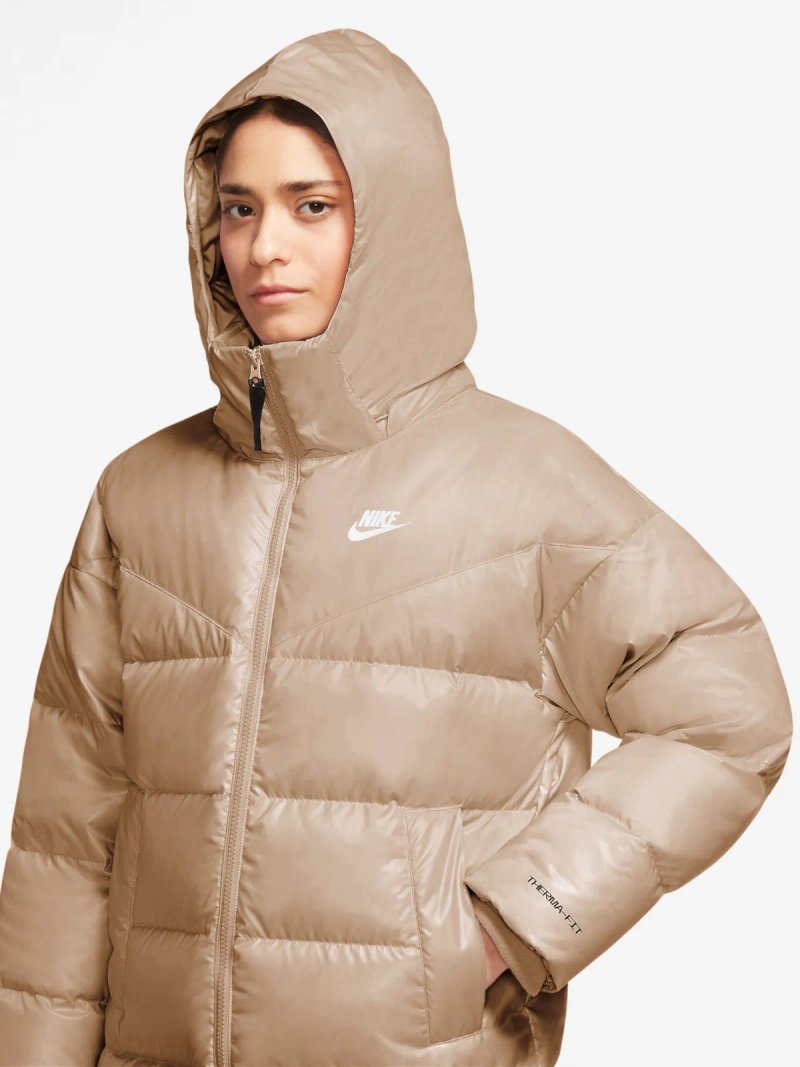 Оригінал! Сша! Жіночий пуховик nike w nsw tf city hd parka dh4081-200 пальто зимове нове — фото 5