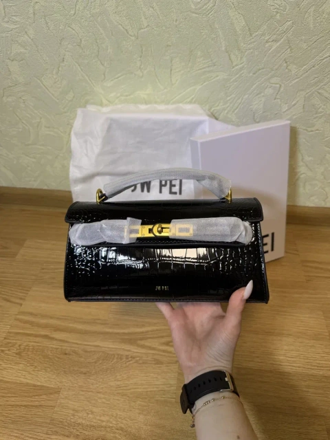 Оригінальна сумка JW PEI Noor Top Handle Bag у чорному кольорі