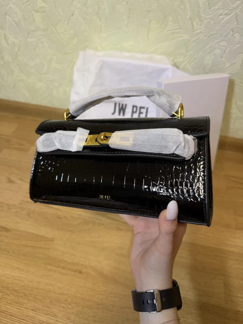 Оригінальна сумка JW PEI Noor Top Handle Bag у чорному кольорі — фото 2