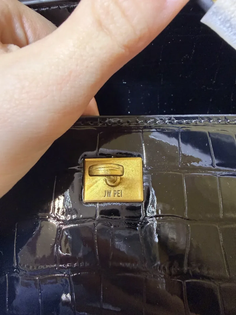 Оригінальна сумка JW PEI Noor Top Handle Bag у чорному кольорі — фото 5