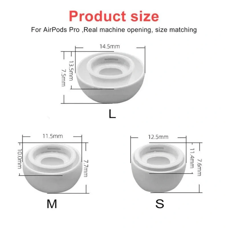 Оригинальная пара амбушюр к наушникам Apple AirPods Pro размер M — фото 3