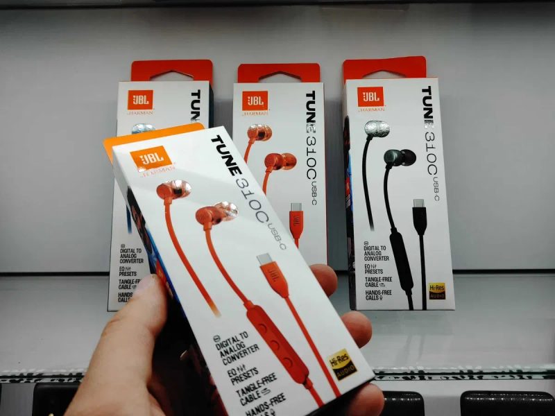 Оригінальні дротові навушники JBL Tune 310C USB-C — фото 2