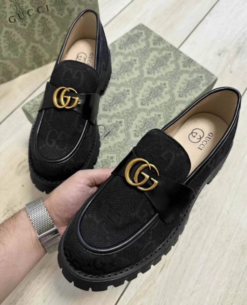 Осінні туфлі лофери Gucci Гуччі взуття — фото 2