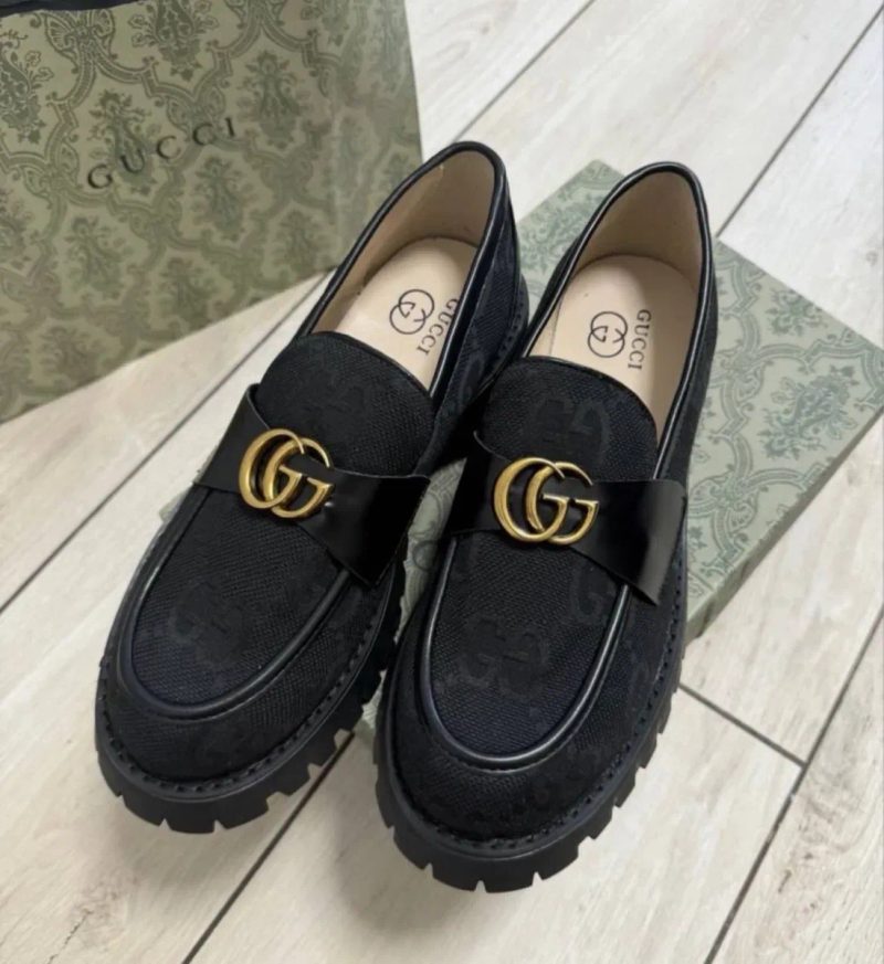 Осінні туфлі лофери Gucci Гуччі взуття — фото 5