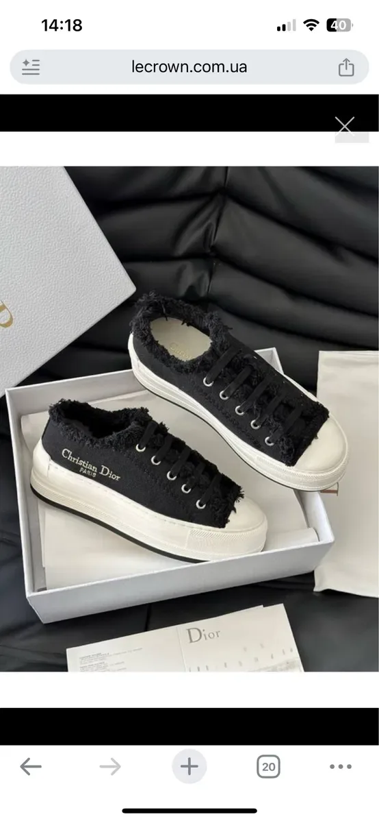 Осінні жіночи кеди кросівки Dior Діор + вага — фото 3