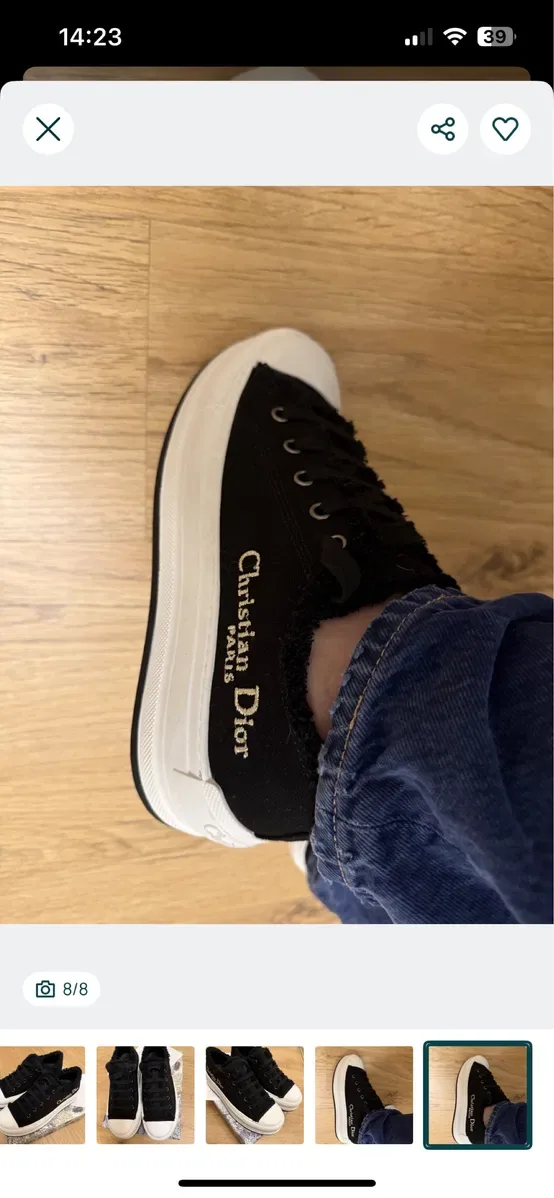 Осінні жіночи кеди кросівки Dior Діор + вага — фото 7