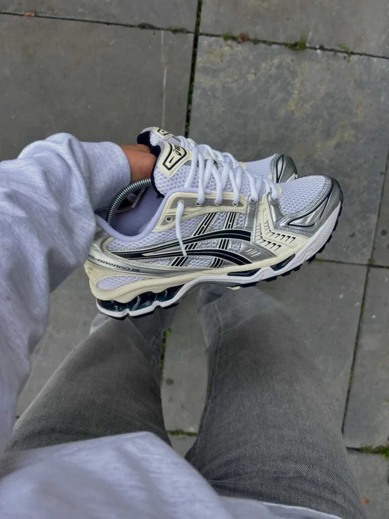 ‼️Останні розміри‼️Кроссовки Asics Gel-Kayano 14 White Midnight/Кросівки Жіночі Асік Гель — фото 6