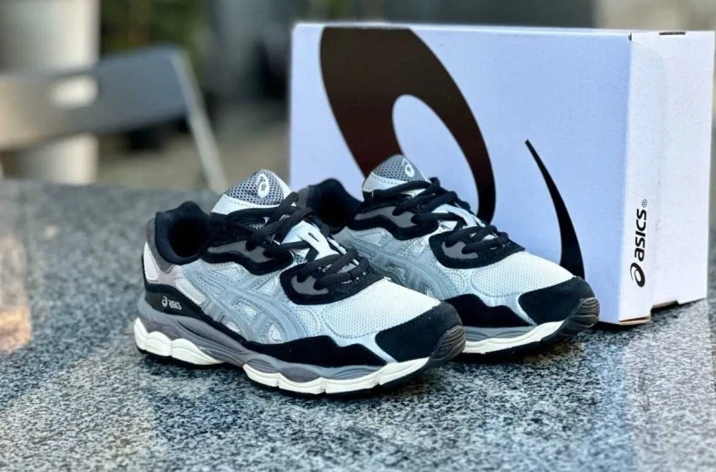 ‼️Останній 38/39/40 Розмір‼️Кроссовки Женские Asics Gel-NYC Black Ivory Grey/Кросівки Жіночі Асікc — фото 3