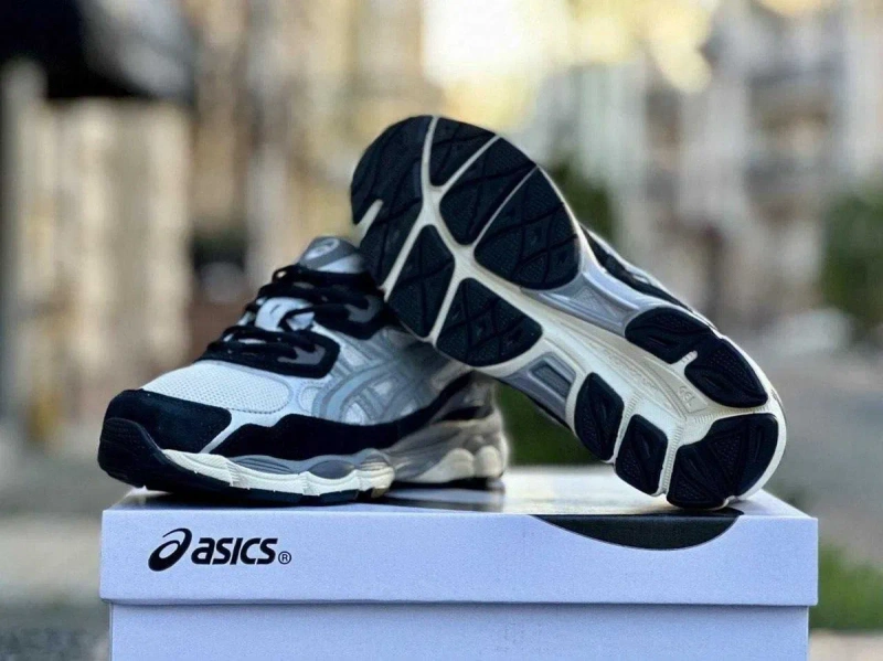 ‼️Останній 38/39/40 Розмір‼️Кроссовки Женские Asics Gel-NYC Black Ivory Grey/Кросівки Жіночі Асікc — фото 4