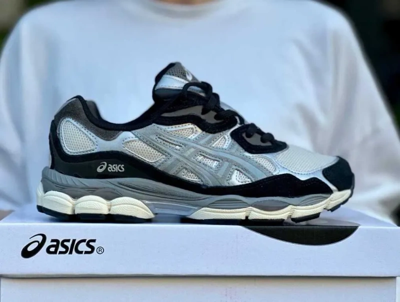 ‼️Останній 38/39/40 Розмір‼️Кроссовки Женские Asics Gel-NYC Black Ivory Grey/Кросівки Жіночі Асікc — фото 7