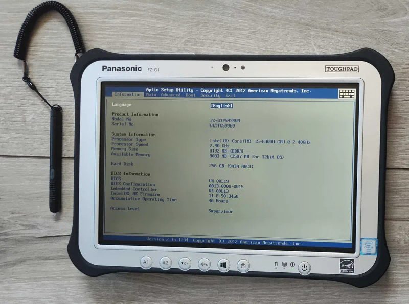 Panasonic FZ-G1 MK4 10.1" IPS FullHD Touch i5-6300u/8GB/SSD 256GB/7h !Like NEW! — фото 4