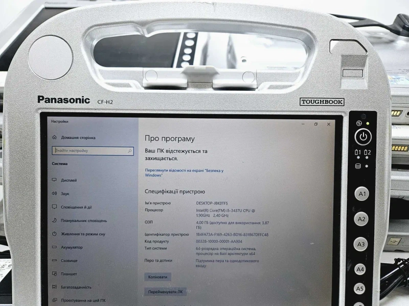 Panasonic Toughbook CF-H2 10.1" захищений планшет 4Gb/128GB 2D сканер, нові акумулятори! — фото 2