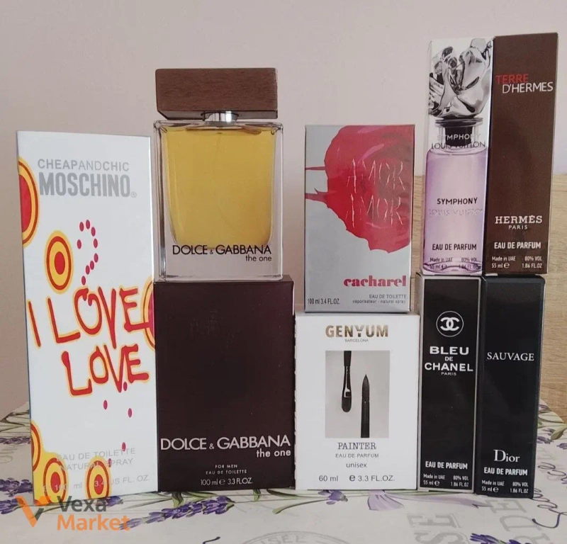 Парфуми в асортименті MOSCHINO, D&G, CACHAREL, CHANEL, DIOR та інші