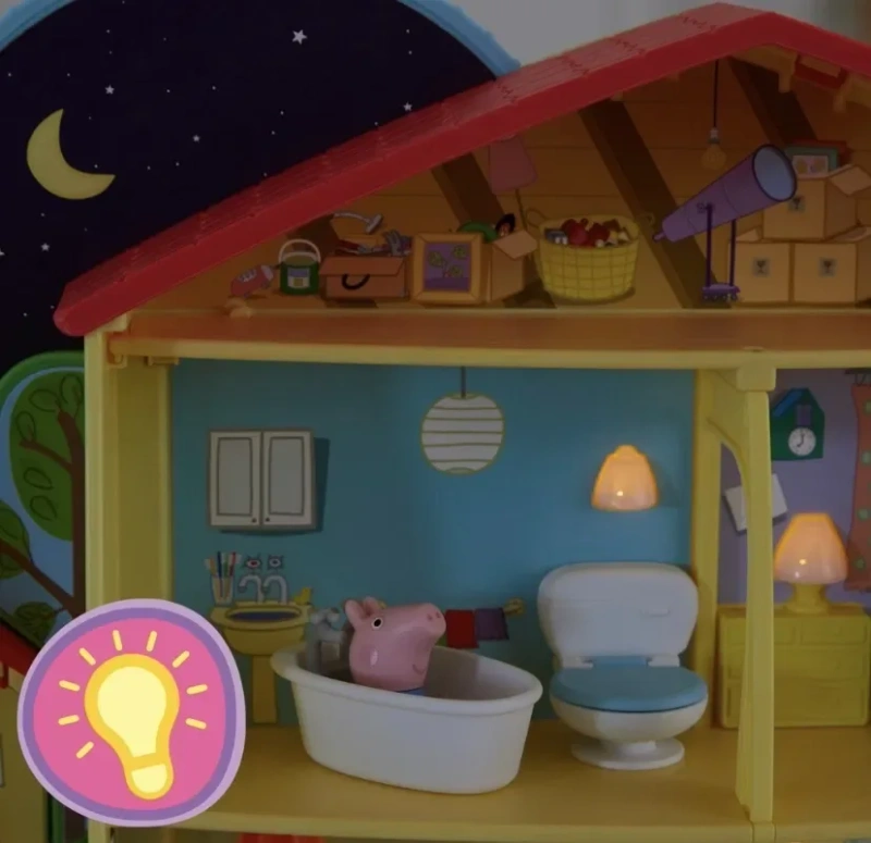 Peppa Pig будиночок будинок  «Готуємось до сну» Пеппа звук світло bedtime — фото 5