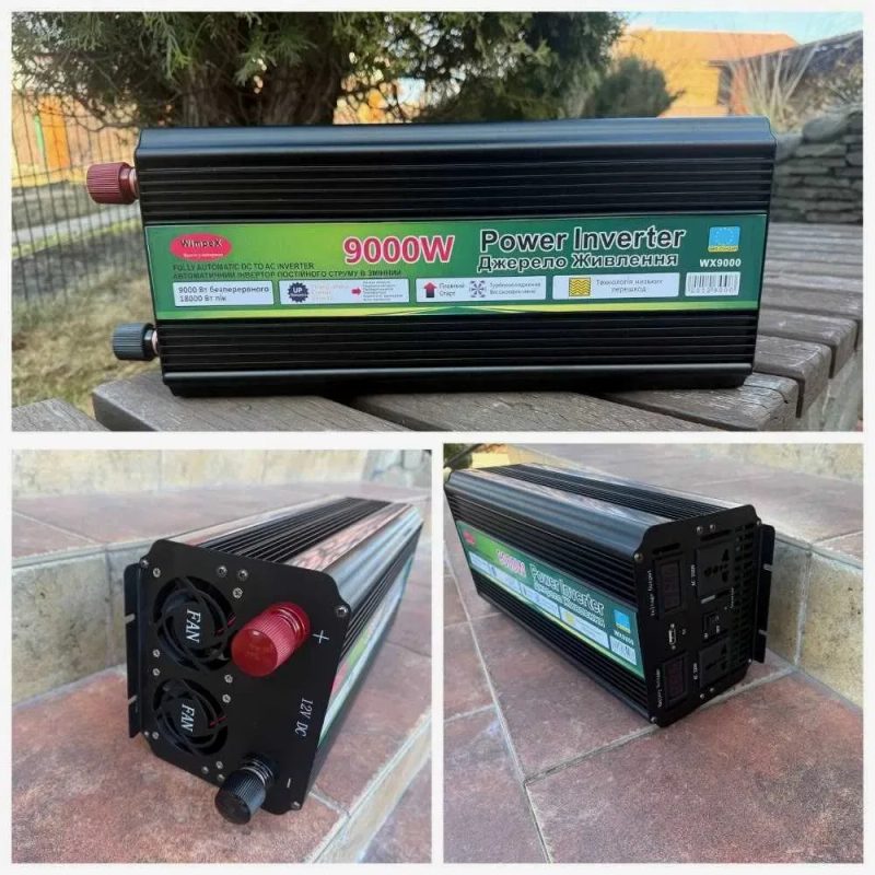 Перетворювач 12 220 чиста синусоїда 200w - 9000w.‼️  Перетворювач струму. Інвертор генератор. ДБЖ.  Перетворювач напруги. Безперебійник. Инвертор 12 — фото 7