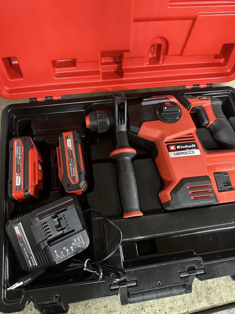 Перфоратор Einhell HEROCCO 3.2Дж акумуляторний з батареями — фото 3