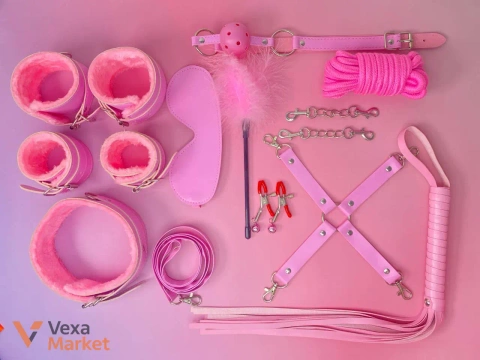 PINK TEMPTATION — Універсальний BDSM-набір 10 в 1