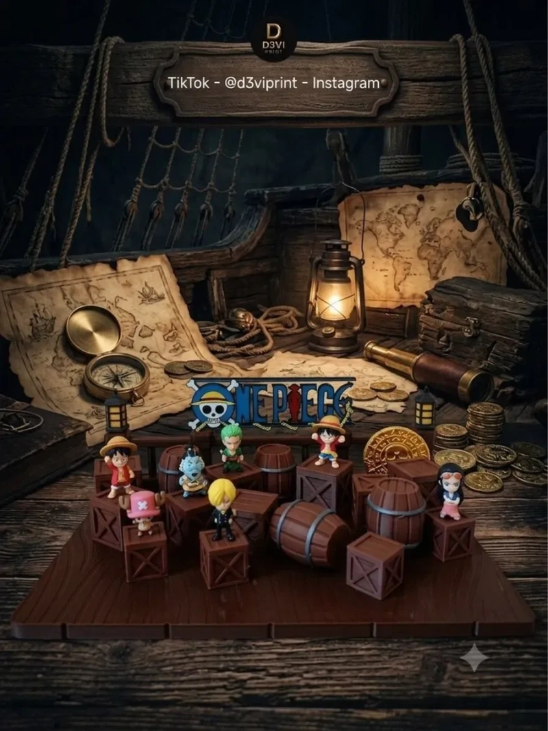 Піратський док One Piece‼️Стенд під фігурки Kinder Ван Піс Кіндер — фото 5