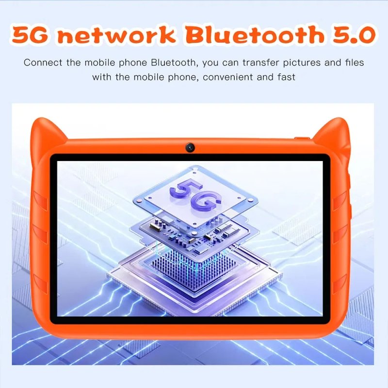 Планшет детский BDF 7" 4Gb/64Gb оранжевые НОВЫЕ — фото 6