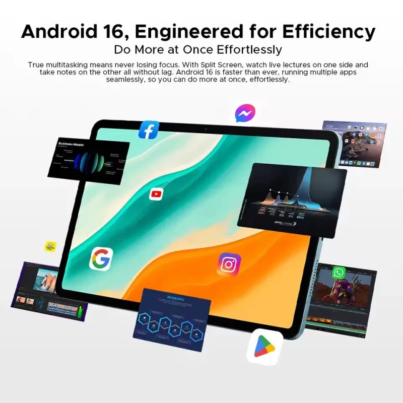 Планшет DOOGEE Tab G6 Pro,36/128, Android 16, два динаміки, 12-дюймовий — фото 3
