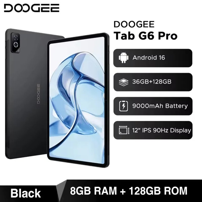 Планшет DOOGEE Tab G6 Pro,36/128, Android 16, два динаміки, 12-дюймовий — фото 8