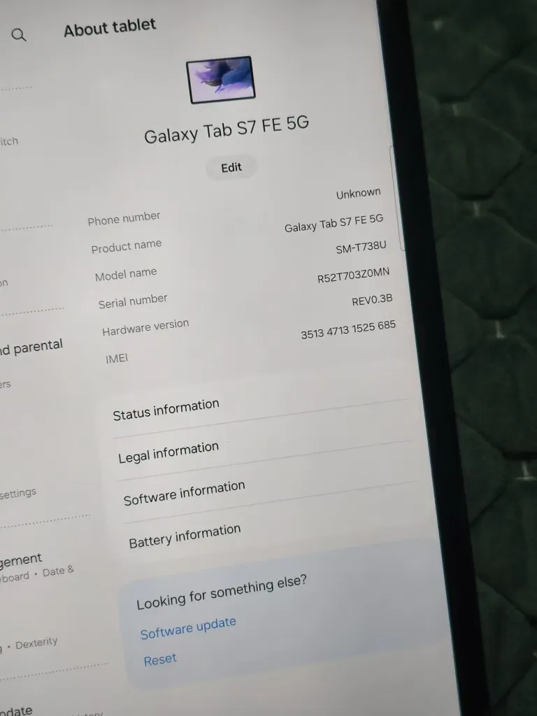 Планшет Samsung Tab S7 FE 5G (SM-T738U) • 12.4" • 10090 mAh • з сім картою — фото 2