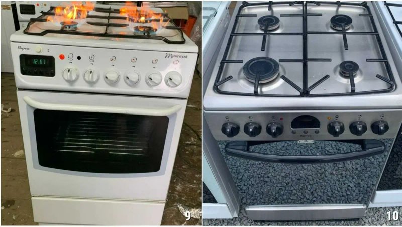 ПЛИТА Газова HANSA FT634 50см НЕРЖАВІЙКА Конвекція ГРИЛЬ Б\у Німеччина — фото 6