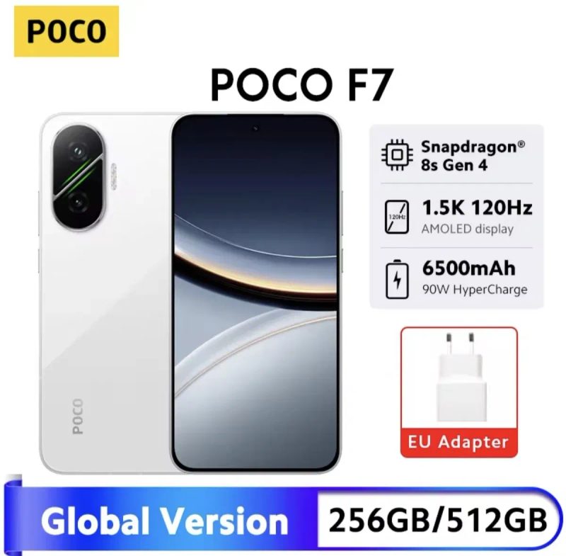 Poco F7 12*512 Global NEW Adapter 90W в комплекті чохол в подарунок — фото 5