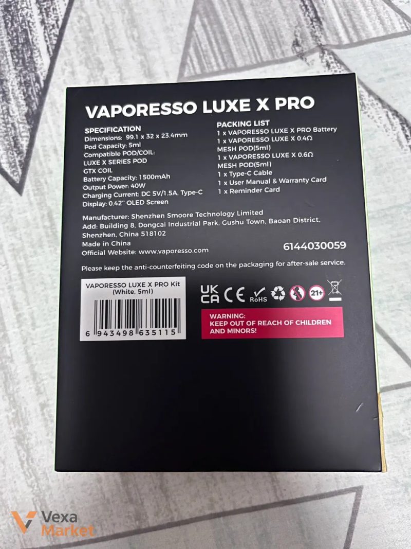 POD-система Vaporesso LUXE X Pro Kit (5ml) - White — фото 2
