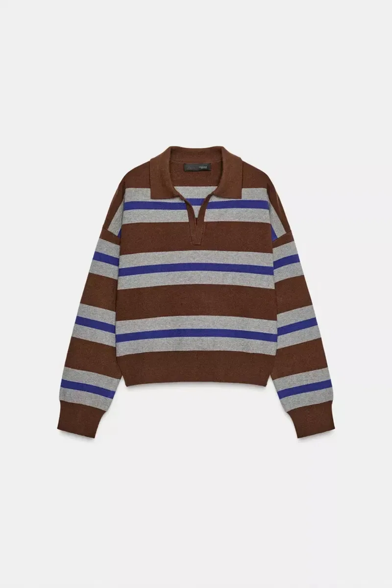 Поло polo лонгслів светр кофта реглан светр джемпер XS S M L zara зара — фото 4
