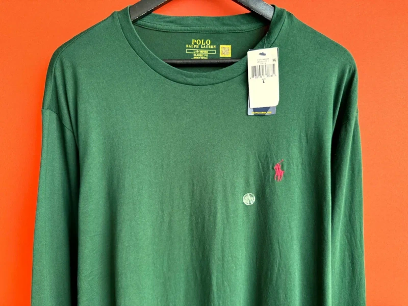 POLO RALPH LAUREN оригінал чоловіча спортивна кофта футболка з довгим рукавом лонгслів розмір L XL — фото 2