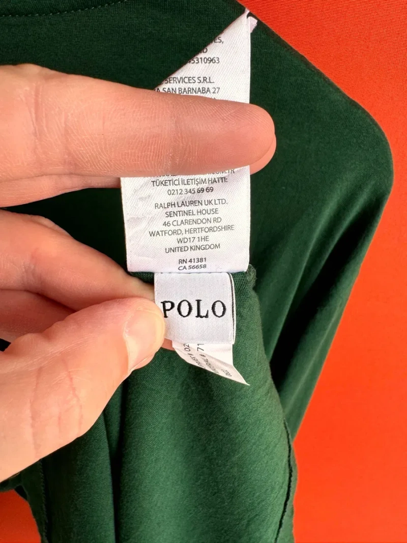 POLO RALPH LAUREN оригінал чоловіча спортивна кофта футболка з довгим рукавом лонгслів розмір L XL — фото 8