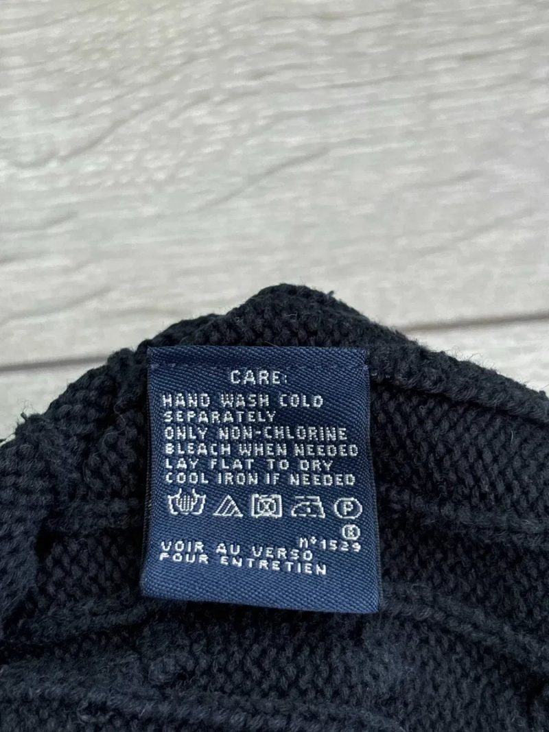 Polo Ralph Lauren Vintage Size S С Розмір Поло Ральф Лорен Жіночий В'язаний Брендовий Светр Свитер Кофта Косичка Світшот Вінтаж Синій Колір Оригінал — фото 6