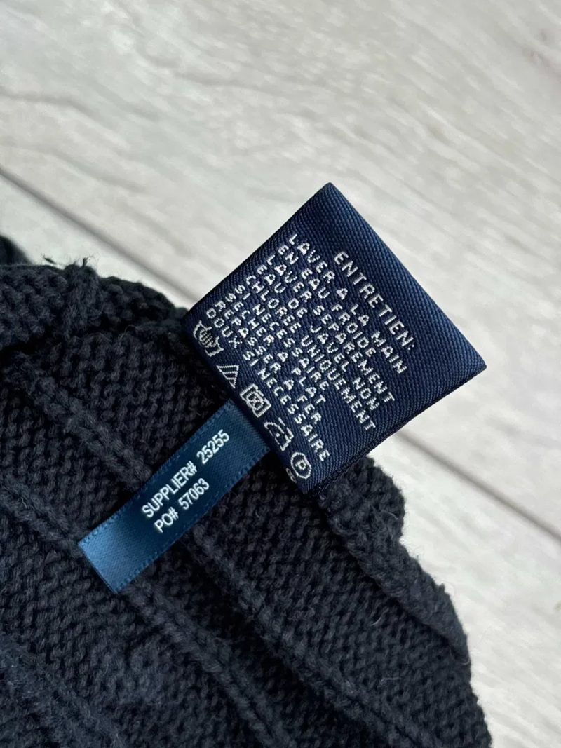 Polo Ralph Lauren Vintage Size S С Розмір Поло Ральф Лорен Жіночий В'язаний Брендовий Светр Свитер Кофта Косичка Світшот Вінтаж Синій Колір Оригінал — фото 7