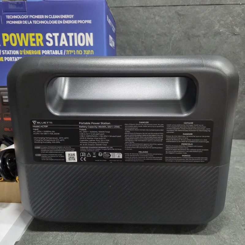 Портативна зарядна станція BLUETTI AC70P (1000W / 864Wh) — фото 5