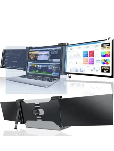 Портативний монітор FOPO 13" Triple Portable Monitor 1080P FHD IPS