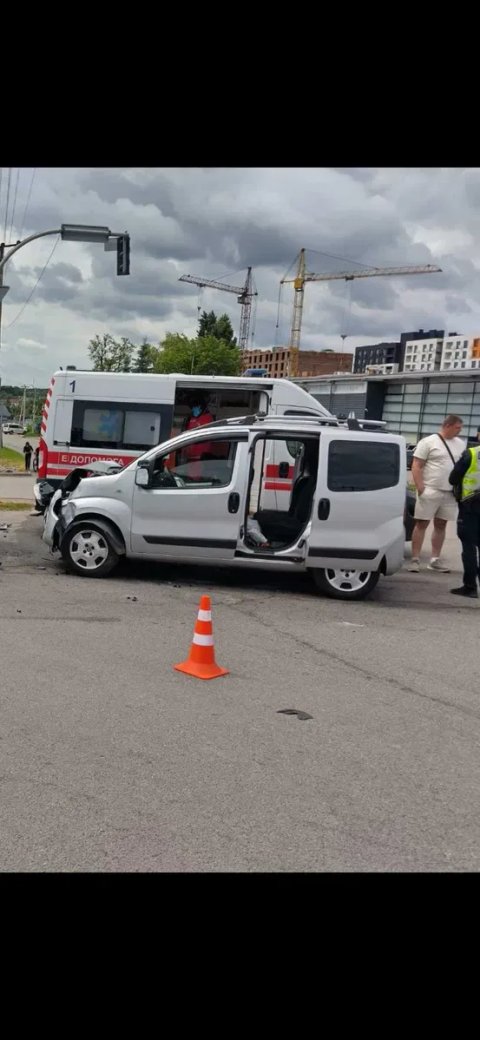 После Дтп Fiat QUBO