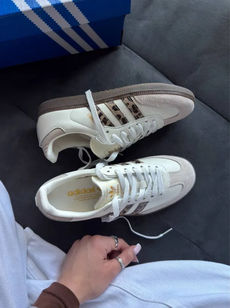 ПОВНА НАЯВНІСТЬ‼️36-41 Adidas Samba Leo Beige White / Spezial LA Burgundy vento — фото 5
