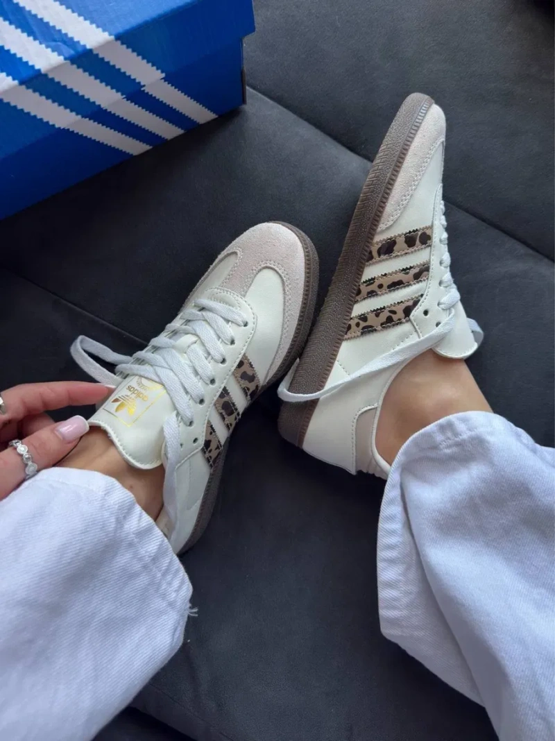 ПОВНА НАЯВНІСТЬ‼️36-41 Adidas Samba Leo Beige White / Spezial LA Burgundy vento — фото 6