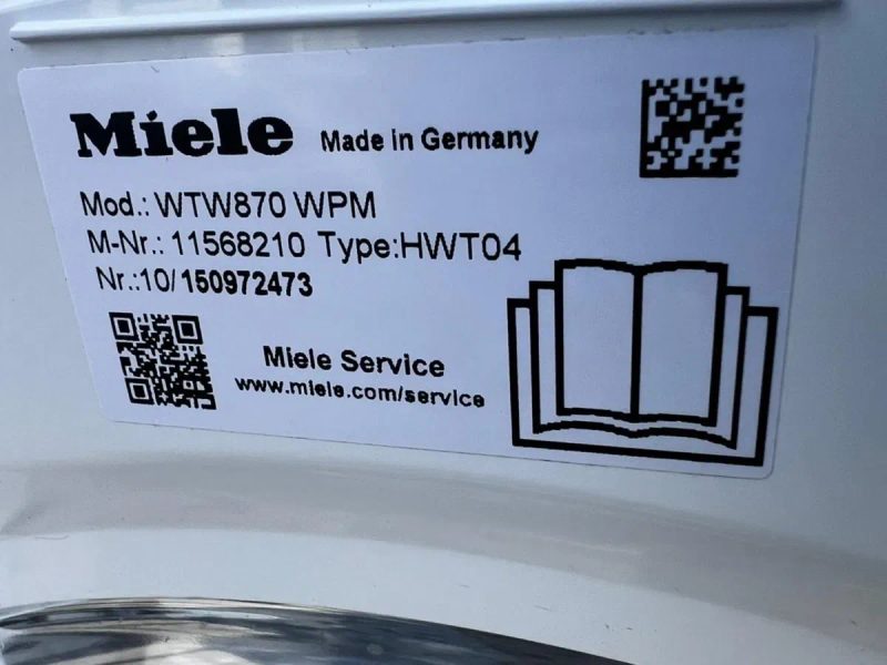 Пральна + Сушильна машинка Miele WTW870WPM — фото 4