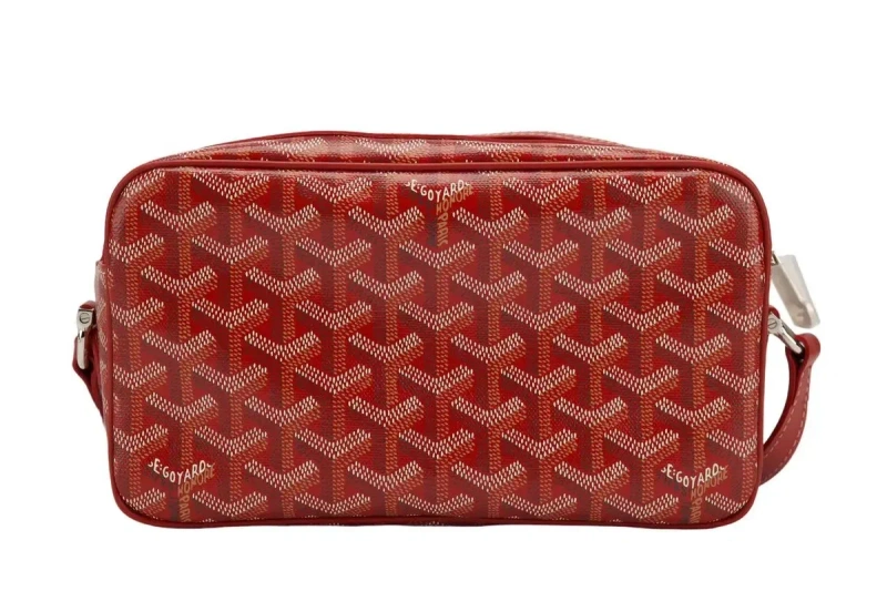 Преміальна сумка через плече Goyard у червоному кольорі. — фото 2