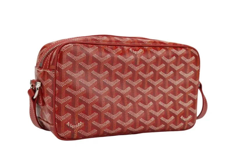 Преміальна сумка через плече Goyard у червоному кольорі. — фото 3