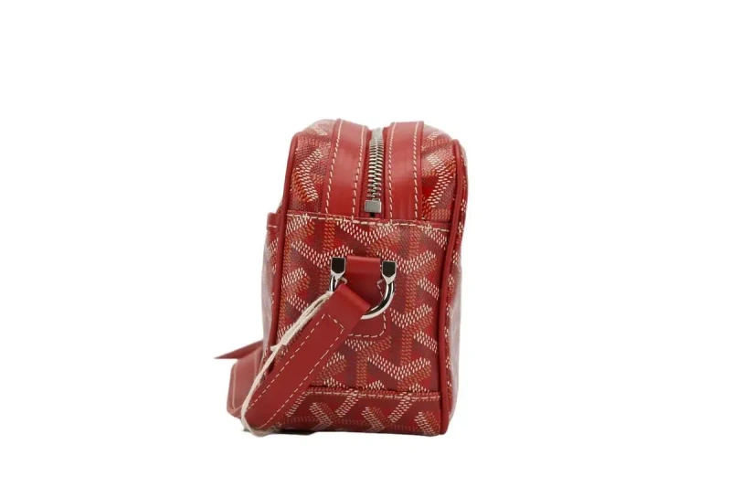 Преміальна сумка через плече Goyard у червоному кольорі. — фото 6