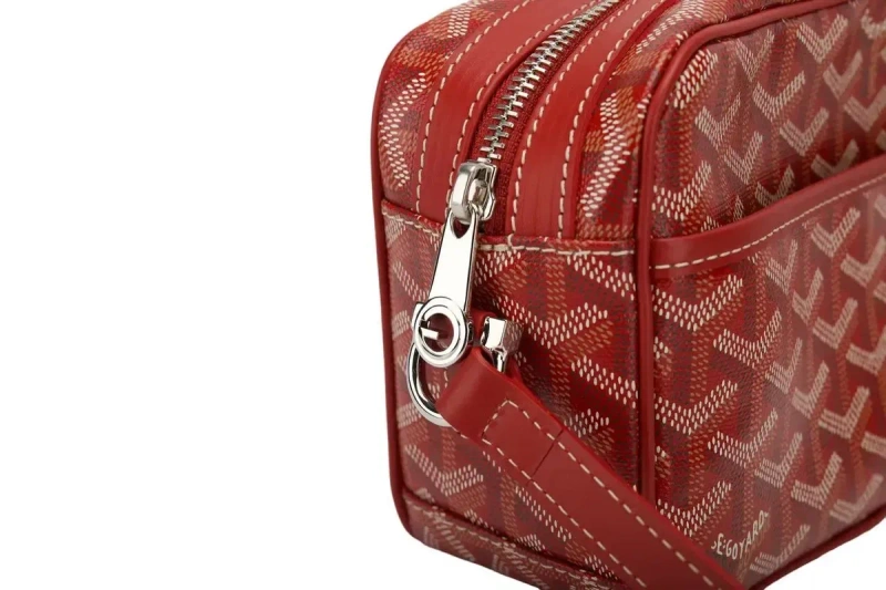 Преміальна сумка через плече Goyard у червоному кольорі. — фото 8